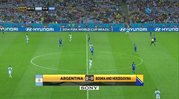 Fifa World Cup (2014) Argentina vs Bosnia and Herzegovina Group F