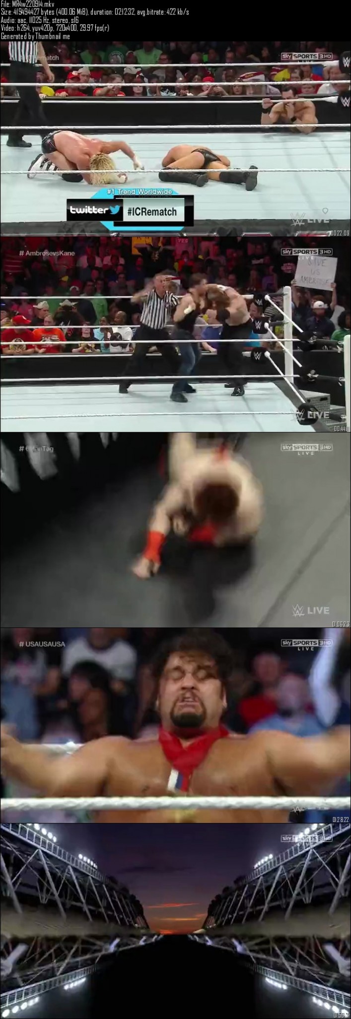 WWE Monday Night Raw 22nd September (2014)