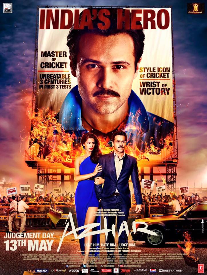 Azhar (2016) Hindi DvDRip XviD ESub 450MB